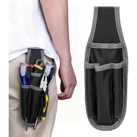 Sac à outils Tissu Oxford avec plusieurs poches Fixation rapide Portesac à outils Pour hommes et femmes Mécaniciens, techniciens, tournevis (1/5)