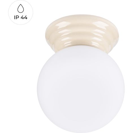 Plafoniera bagno ZORI vetro opale beige G9 IP44 Sollux (1/5)