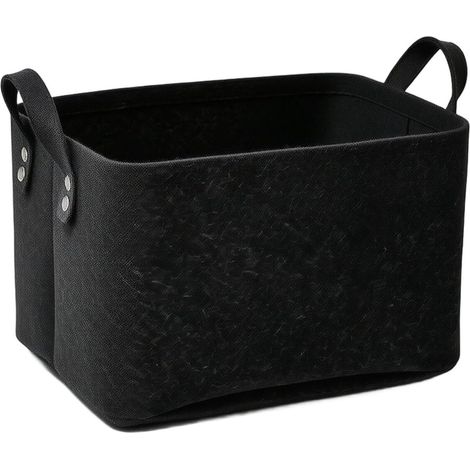 Foldable felt storage basket for laundry, toys and blankets (1/5)
