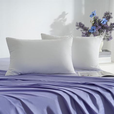 18 Couleurs Lot 2 Taie d'oreiller 30x50 cm Blanc Housse Oreiller Coussin pour Canapé Lit Fermeture Éclair Anti-Acariens Hypoallergénique Protège Oreiller Zip Microfibre (1/5)