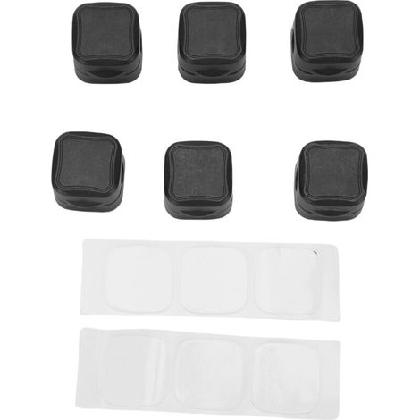 Magnetische Kabelclips, 6er-Pack Kabelhalter, Schreibtisch-Organizer, selbstklebender Kabelorganizer für Zuhause, Büro, Auto, Nachttisch, Schwarz - Crezuo