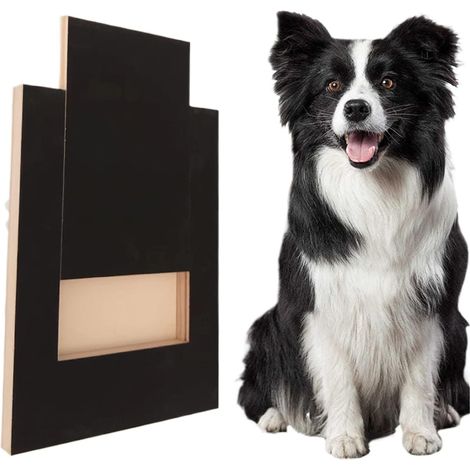 Arbre à chat pour chien - Griffoir - Planche à griffer - Tapis à griffer - Lime à ongles - Accessoires pour animaux - Bois - Noir (1/5)
