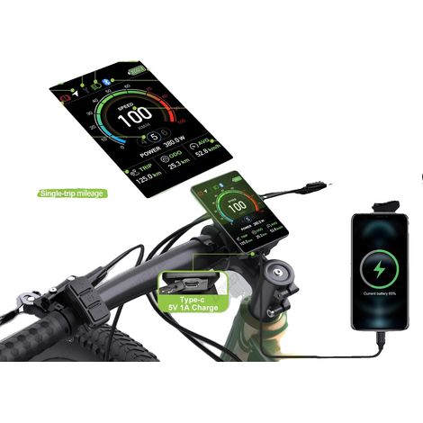 Display per bici elettrica, connettore a 5 pin, supporto livello PAS, VD04 (1/2)