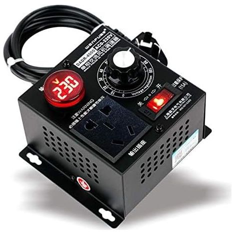 Gradateur, AC 220V 9A 4000W SCR régulateur de tension moteur ventilateur régulateur régulateur de vitesse variateur
