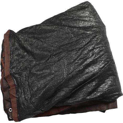 Filet pare-soleil noir, Protection UV, tissu en maille respirant et polyvalent pour serre, balcon, cour (1/5)