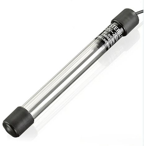 lumière UV submersible, lampe stérilisateur UV clarificateur d'eau, lampe stérilisateur imperméable pour aquarium, étang, piscine