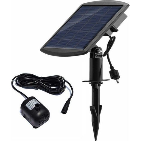 Pompe de fontaine solaire 1,8 W pour bain d'oiseaux - extérieure - jardin - Écologique (1/5)