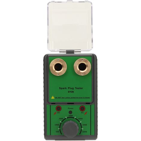 Testeur de bougie d'allumage double orifice, analyseur d'allumage moteur à fréquence réglable pour véhicules essence 12V, prise UE 100-240V. (1/5)