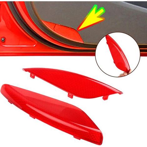 1 pair, Color: Red, Material: ABS, Door Light Cover, Door Panel, Welcome Light Cover, 926 (1/4)