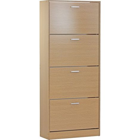 Scarpiera 4 ante 63x150 cm in legno rovere (1/5)