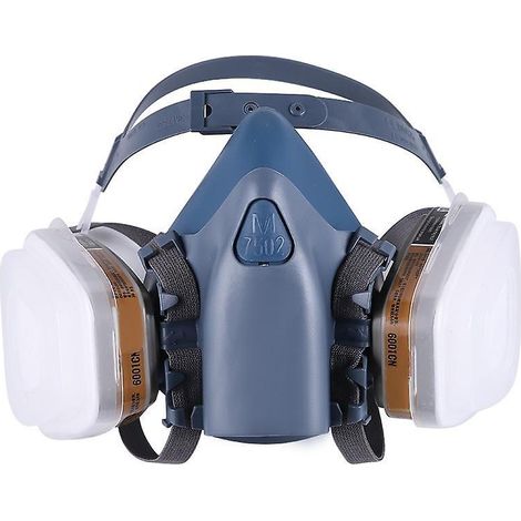 Silikon-Schutzmaske mit Filter für Farbspritzarbeiten, Industriemaske 7502, gegen Staub und Gase (1/4)