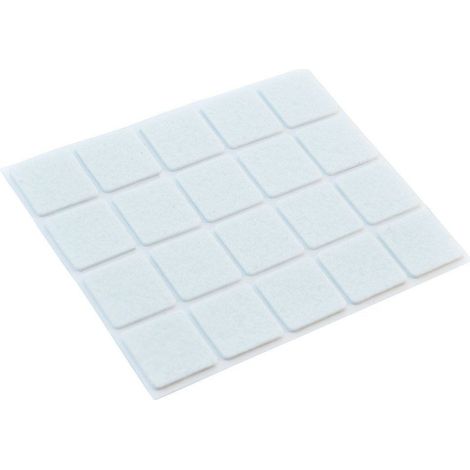Filzgleiter für Möbel, Stühle, Tische, selbstklebend, schwarz, 20 Stück