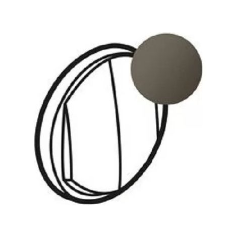 Legrand 067902 - Graphite hubcap - Double push-button - Wide finger - Céliane