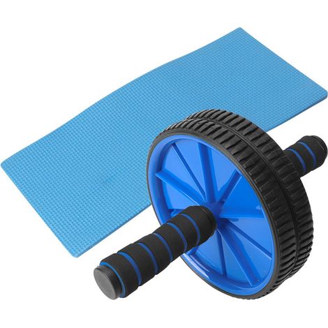 Abdominal Roller - 18 Cm Diameter - Dual Wheel - PP And Sponge Material - For Home And Gym Use - 1 Piece (1/5)