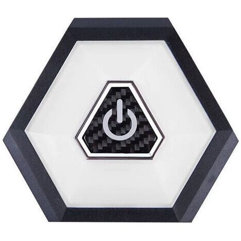 Plafonnier LED rechargeable pour voiture, éclairage intérieur à poussoir magnétique 10,5 x 9,2 x 1,2 cm pour coffre de toit