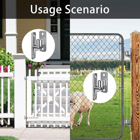 Gate Hinge Garden Gate Hinge Stainless Steel Door Hinge Garden Gate Wooden Fences Yard Gates Field Gate (1/4)