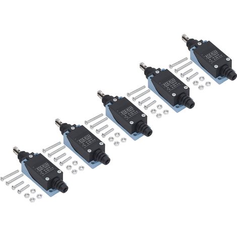 Interrupteur de fin de course momentané à levier à galet réglable (lot de 5) pour fraiseuse CNC, routeur laser et plasma 380 V (1/5)