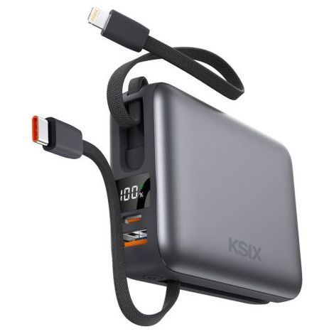 Powerbank KSIX BPB20PD22INTG - 20000mAh · 22,5W · USB Tipo C · Gris