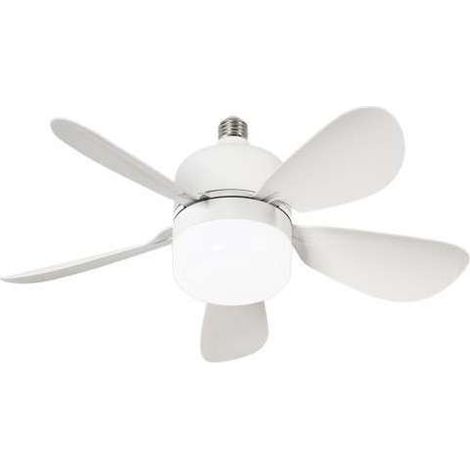 Ventilador a techo modelo Nano 5 palas acabado blanco, 17cm(alto) 42cm(ancho) 42cm(fondo) .
