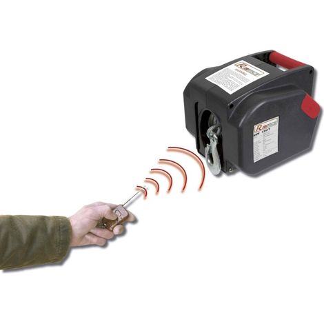 Imline – Treuil électrique 12V 2,5T avec télécommande sans fil – Capacité 2500kg – Câble 10,5m – Vitesse 1,38m/min pour remorquage