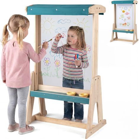 COSTWAY Cavalletto in Legn per Bambini da Esterno, 3 Anni+ (1/5)