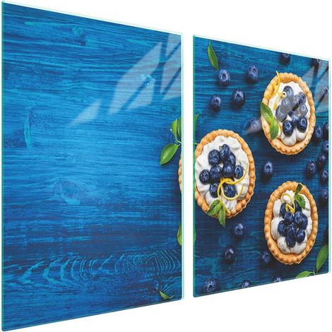 Plaque de protection en verre pour poêle 2x45x52 Fruits (1/5)