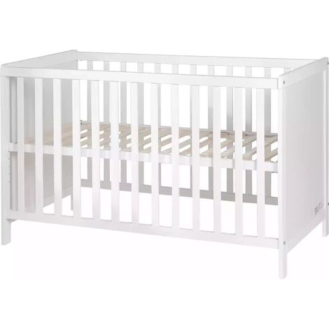 [GEBRAUCHT] B-Ware Roba Kinderbett Babybett Hamburg Beistellbett Weiß Holz Lattenrost Kinderbett
