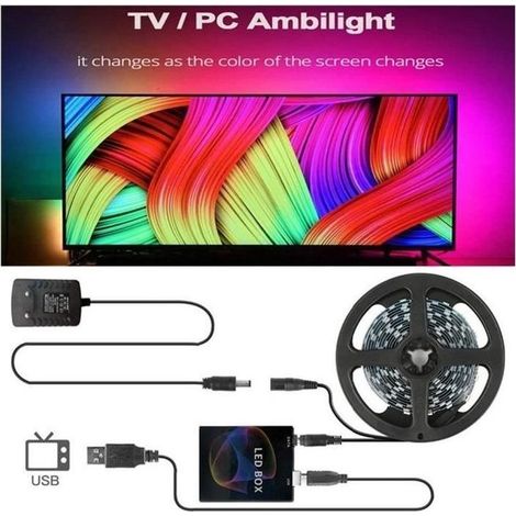 Strip Tape bright Ambilight LED Light of power Lighting rear PC TV 30LE Ds/M 4M (1/4)
