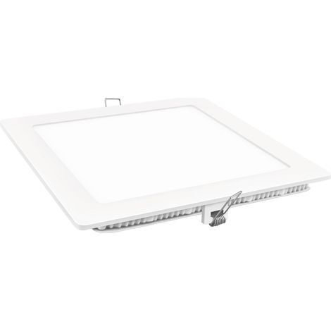 Neutrales, mattweißes, quadratisches LED-Downlight 9 W (1/2)