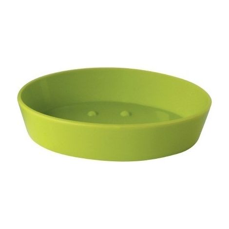 Collezione Plastica Color Verde Anice Portasapone L 13 x L 10 x H 3