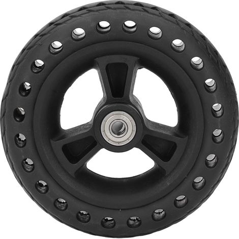 Roue de 15 cm en caoutchouc TPE, pneu plein antidérapant, capacité de charge de 75 kg, roue de rechange pour chariot à main (1/5)
