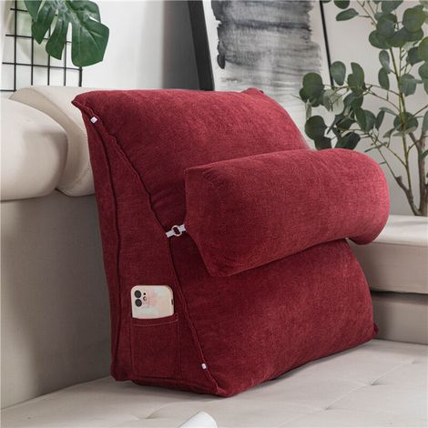 [NEVER USED] Adjustable reading pillow with back support, thick cushion for neck and lumbar support, for decorating the bedroom, living room and dormitory
