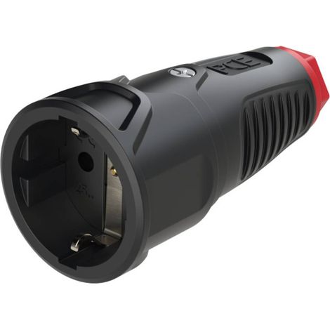 PCE 2520-sr Presa di sicurezza Gomma, Termoplastico 250 V Nero, Rosso IP20 (1/4)