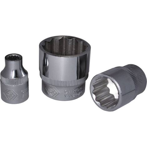 Douille 12 pans extérieurs 27 mm Longueur: 38 mm C.K T4690M 27 Propulseur: 1/2" (12.5 mm) 1 pc(s) (1/2)