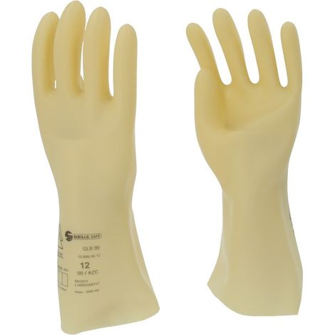 KS-Tools 117.0050 Elektriker-Schutzhandschuh mit Schutzisolierung, Größe 12, wei