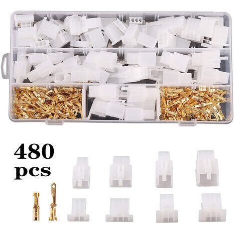380PCS 2.8mm Automobile Connecteur Kit 2 3 4 6 Broches Automobile Fil Électrique Connecteurs Kit (1/5)
