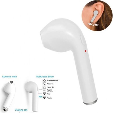 Trade Shop - HBQ-I7R BLUETOOTH V4.1 + EDR EINZELNER OHRHÖRER FÜR ANDROID IOS SPORTKOPFHÖRER - (1/5)