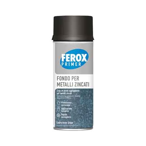 BOMBOLETTA PRIMER PER METALLI ZINCATI 'FEROX' 400 ml - AREXONS