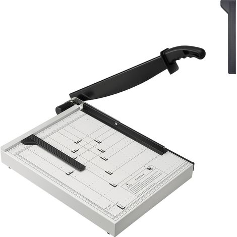 Mophorn Papierschneider, Guillotine-Schneidemaschine, 15 Zoll Schnittlänge, 16 Blatt Kapazität, robuster Guillotine-Papierschneider mit Schutzschiene und Klingenverriegelung (1/5)
