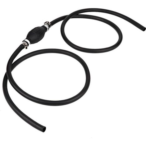 Jeffergarden Ensemble de conduite de carburant, tuyau flexible universel de 3/8 po avec amorceur manuel pour VR et bateaux