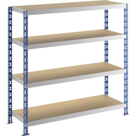 eurokraft basic, Rayonnage emboîtable extra-large, bleu/gris, (1/5)