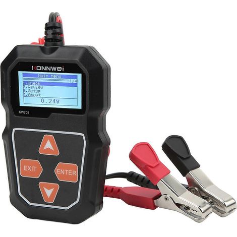 12V Autobatterie-Lasttester, digitaler Autobatterieanalysator, Lichtmaschinentester für LKW und SUV