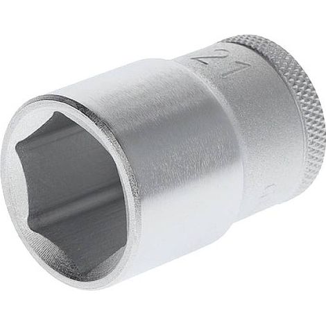 Insert de clé à douille 19 1/2 pouces, 6 pans, SW 21 mm, longueur 41,5 mm (1/5)
