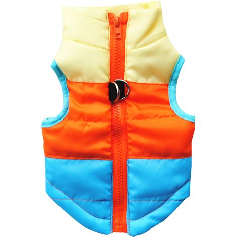 Veste Hiver Pour Chien - Nylon Et Coton Imperméable - Pour Petit Et Moyen Chien - 1 Pièce (1/5)