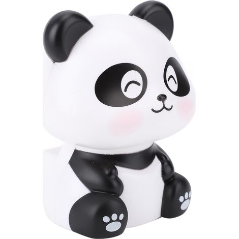 Panda décoratif solaire à hochements de tête automatiques, figurine panda mignonne pour tableau de bord de voiture ou bureau (Type B) (1/5)