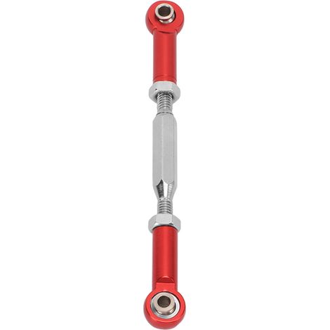 Biellette de direction en métal pour servo JLB, compatible avec les voitures RC Monster Truck 1/10 (rouge). (1/5)