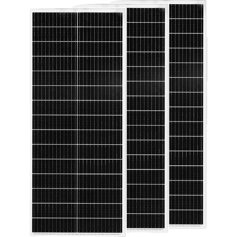 Pannello solare, potenza 100W, tecnologia monocristallina, 3 pezzi da 100W (300W) (1/2)