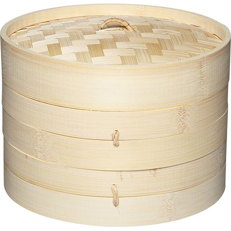 KitchenCraft: World of Flavours - Vaporizzatore in bambù de a 2 fasi, beige, 20 cm (1/2)