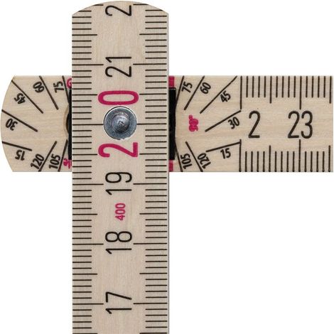 Cinta métrica plegable Stabila 407 N madera natural 2 metros (1/3)