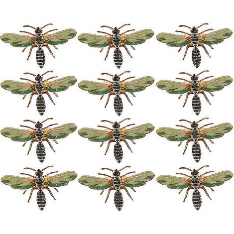 Lot de 12 anneaux de serviette libellule à boucle diamant (1/5)